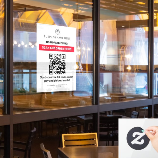 QR Code Menu Scan Order (Restaurant Window)