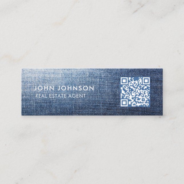QR Code Mini Business Card (Front)