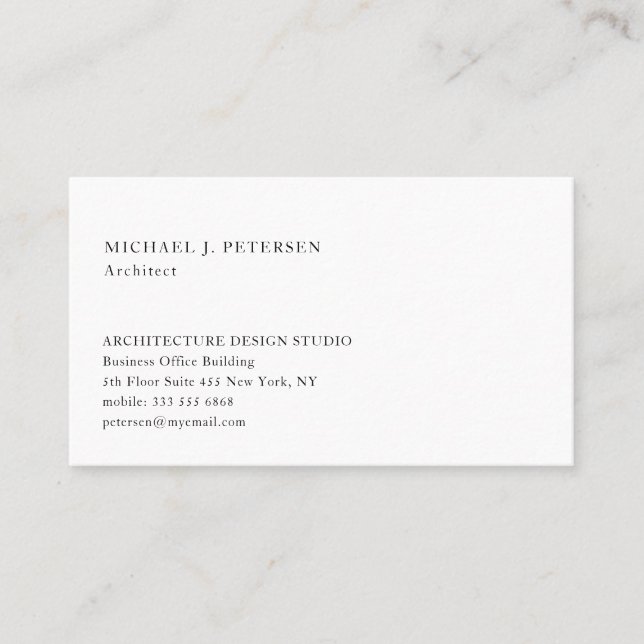 QR CODE modern basic professional template Business Card (Front)