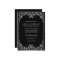 QR Code Modern Black & White Minimal Leaf Wedding 
