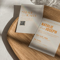 QR Code Modern Classy Bright Colourful Wedding