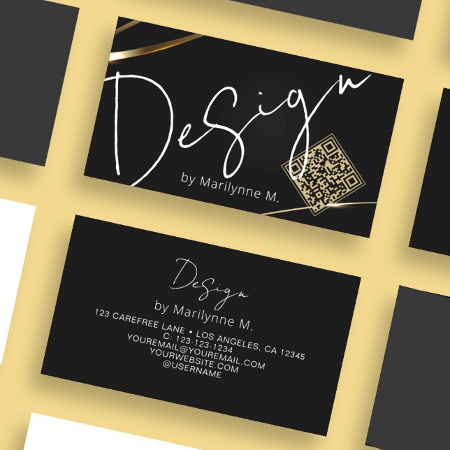 QR Code Modern Design Professional Business Card (Creator Uploaded)