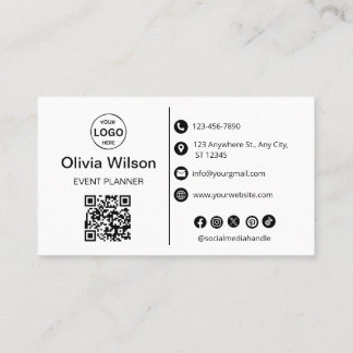 Qr Code Modern Logo Custom Icons Social Media Business Card