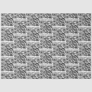 QR Code Modern Minimalist Business  Tissue Paper