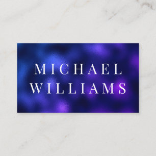 QR Code Modern Professional Navy Blue Elegant Busi Business Card