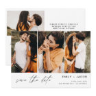 QR Code Modern Save the Date 4 Photo Elegant