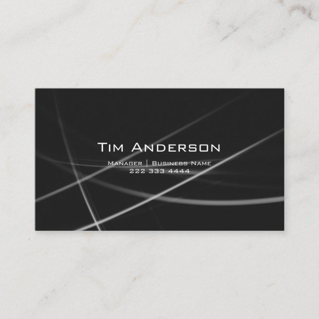 QR Code | Modern Style Business Card  (Front)