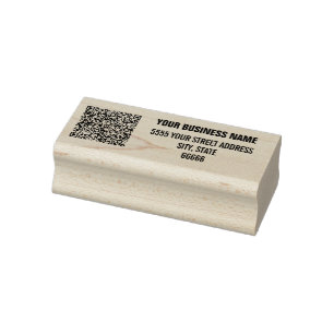 QR Code Name Return Address Personalised Stamp