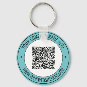 QR Code Name Website Keychain Promotional Company