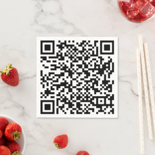 Qr code napkin