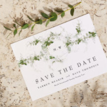 QR Code NON-PHOTO Eucalyptus Monogram Wedding