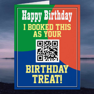 QR Code on a Birthday Card