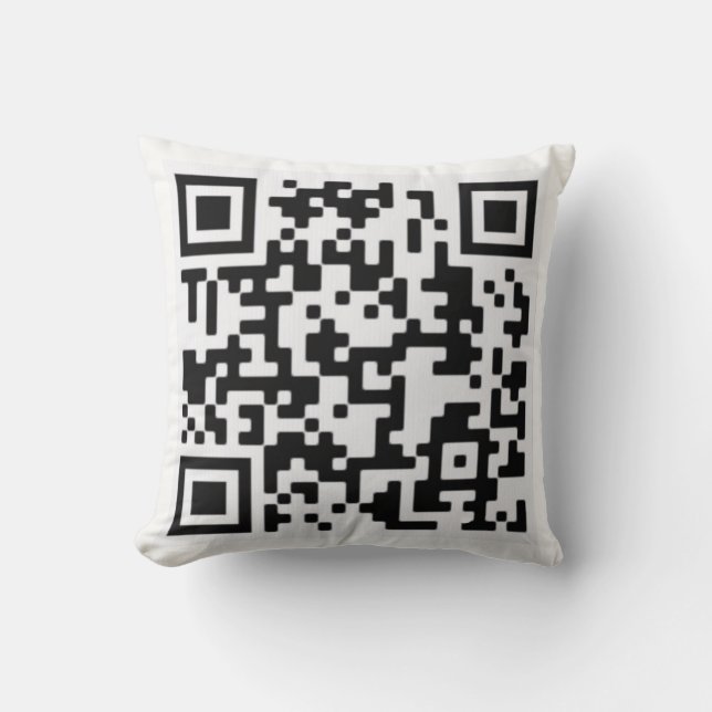 QR Code on a Cushion (Front)