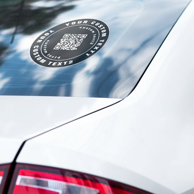 QR code on Vinyl, Business Car Window Bumper Badge (Creator Uploaded)