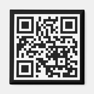 QR Code Only Square Magnet