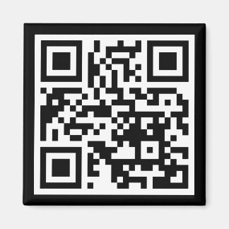 QR Code Only Square Magnet