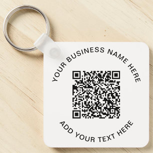 QR Code or Logo Promotional Key Ring