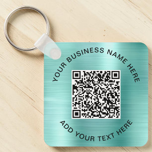 QR Code or Logo Promotional Mint Key Ring