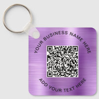 QR Code or Logo Promotional Purple