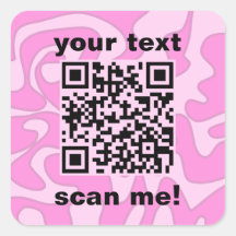 QR Code Pastel Pink Bubblegum Cute Modern