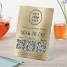 QR Code Payment Logo Gold