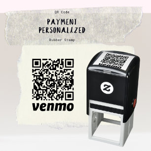 QR Code Payment Proess Rubber Stamp