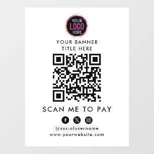QR Code Payment   Scan to Pay Business Logo 