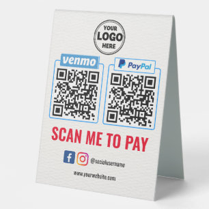 QR Code Payment Venmo Paypal Scan to Pay