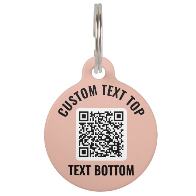 QR Code Pet ID Tag (Front)