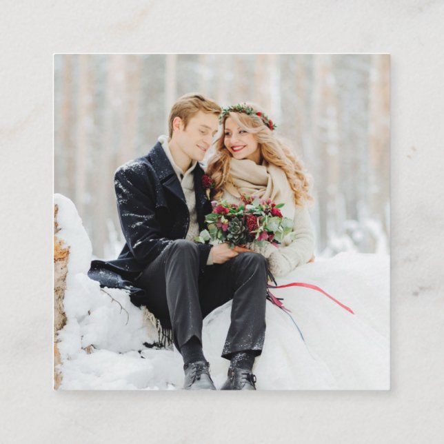  QR Code Photo RSVP  Enclosure Card (Back)