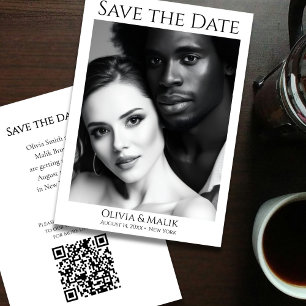 QR code Photo Save the Date