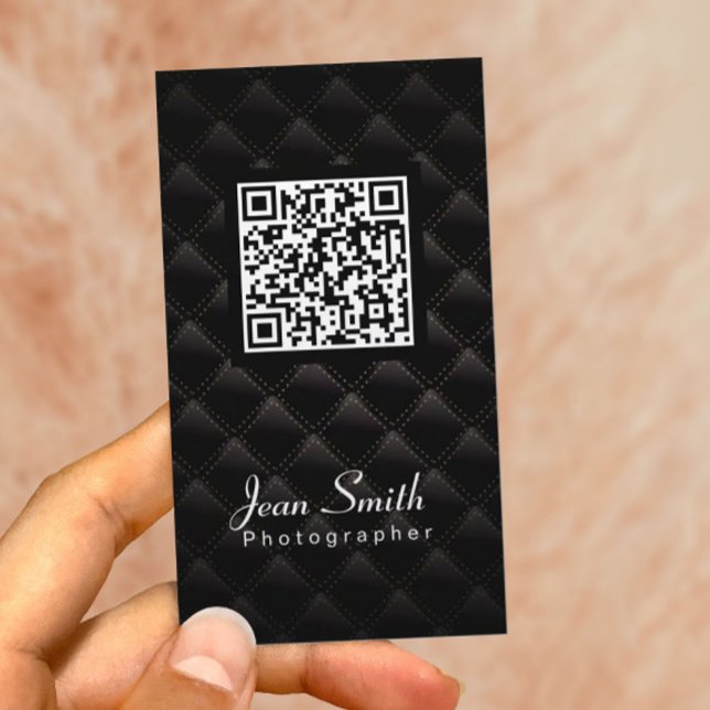 QR Code Photographer Photography Business Card (Creator Uploaded)