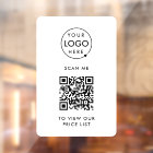 QR Code Price List | Business Logo Contactless