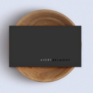 QR Code Professional Modern Simple Black  Business Card