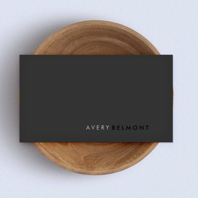 QR Code Professional Modern Simple Black  Business Card (Creator Uploaded)