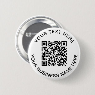 QR Code Promotional 6 Cm Round Badge