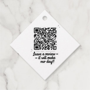 QR Code Review Gift Tag
