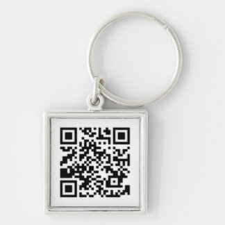 Qr Code RickRoll Gif Key Ring
