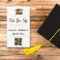 qr code save the date graduation gold Announcement