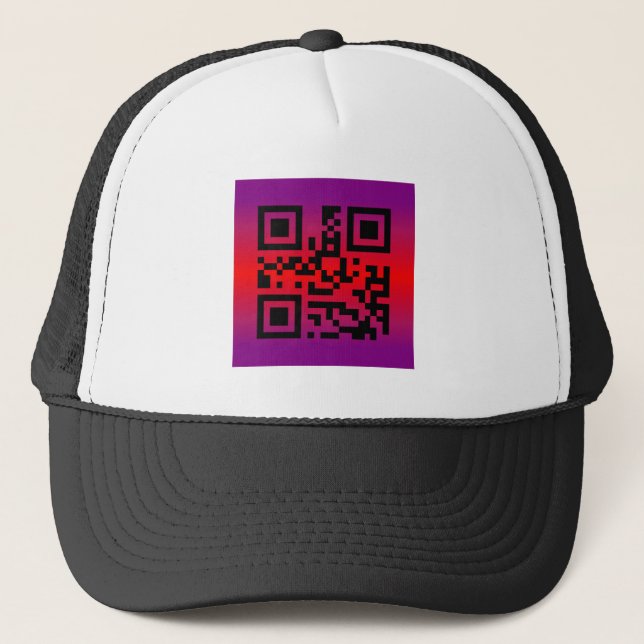 QR Code® Saying: HAPPY EASTER Trucker Hat (Front)