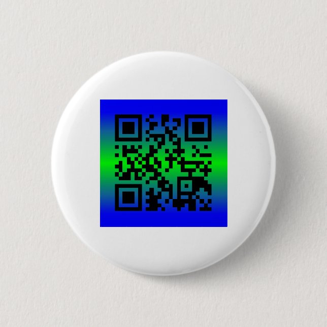 QR Code® Saying: HAPPY FATHER’S DAY 6 Cm Round Badge (Front)