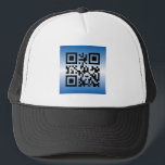 QR Code® Saying: HAPPY HANUKKAH Trucker Hat<br><div class="desc">QR Code® Saying: HAPPY HANUKKAH - QR Code is a registered trademark of Denso Wave Inc.</div>