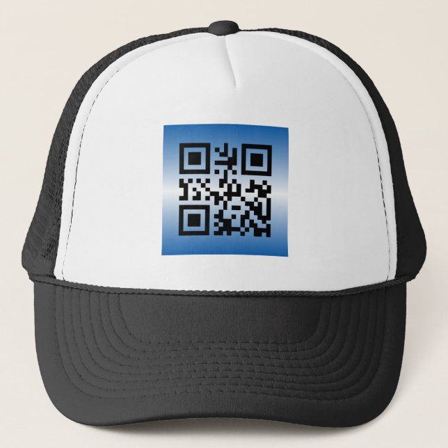 QR Code® Saying: HAPPY HANUKKAH Trucker Hat (Front)
