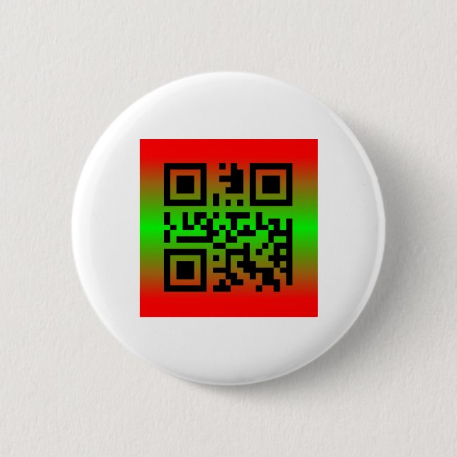 QR Code® Saying: HAPPY KWANZAA 6 Cm Round Badge (Front)