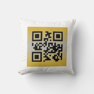 QR Code® Saying: HAPPY NEW YEAR Cushion