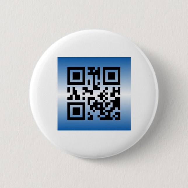 QR Code® Saying: HAPPY PASSOVER 6 Cm Round Badge (Front)