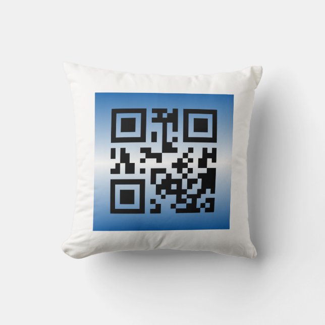 QR Code® Saying: HAPPY PASSOVER Cushion (Front)