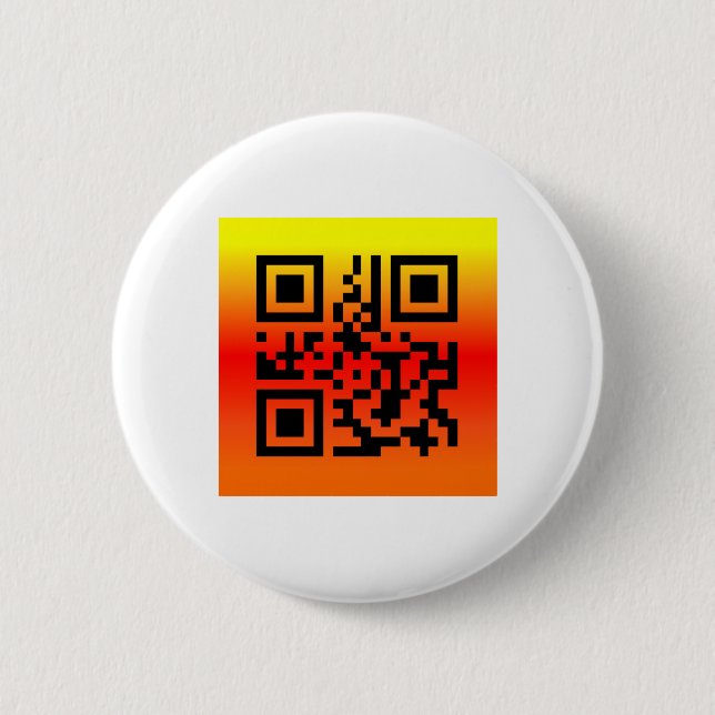 QR Code® Saying: HAPPY THANKSGIVING 6 Cm Round Badge (Front)