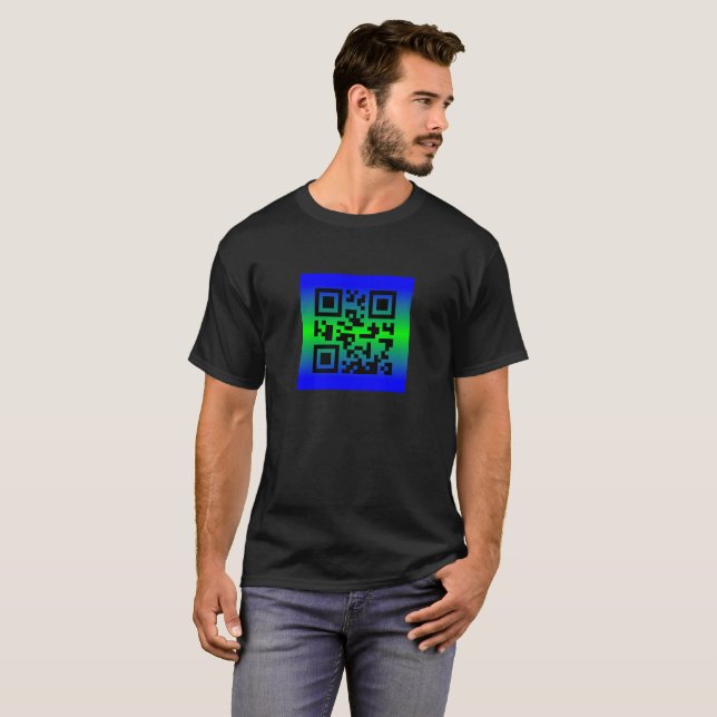 QR Code® Saying: HAVE A GREAT WEEK T-Shirt (Front Full)