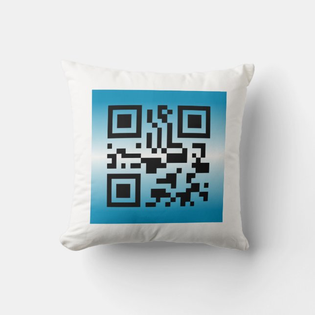 QR Code® Saying: HAVE A GREAT WEEKEND Cushion (Front)